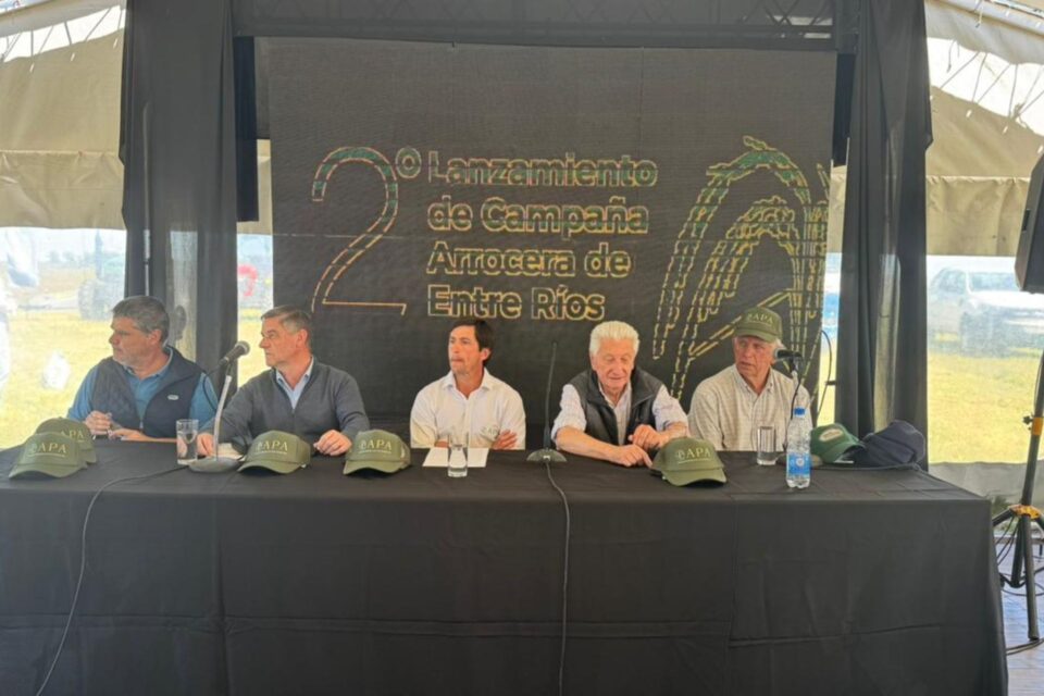 Entre Ríos lanzó la campaña arrocera 2025/26 con fuerte respaldo al sector productivo