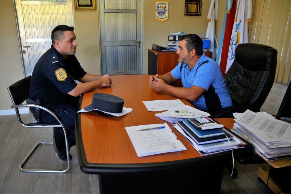 Oro Verde: El intendente César Clement recibió a la nueva cúpula policial