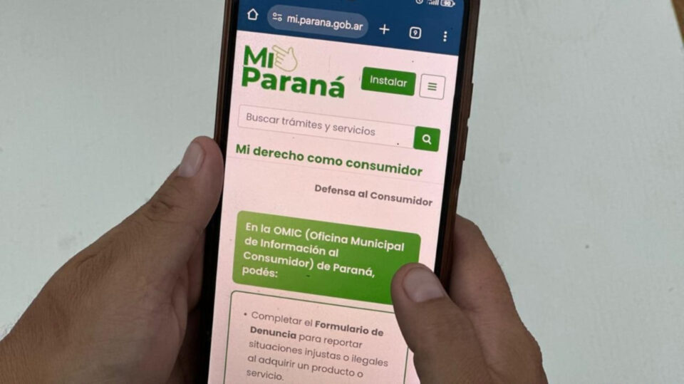El Municipio de Paraná moderniza Defensa del Consumidor con trámites 100% online