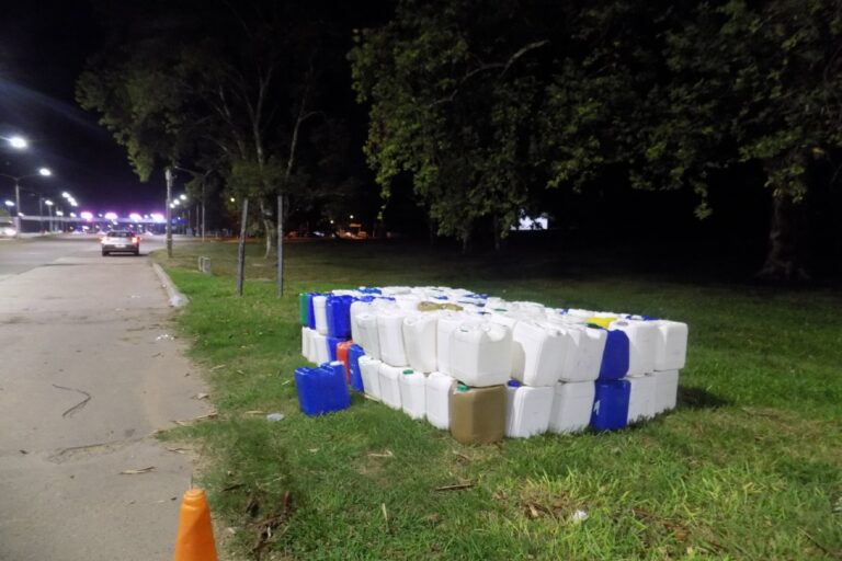 Nuevo operativo de control en el Túnel Subfluvial permitió interceptar transporte irregular de envases de fitosanitarios