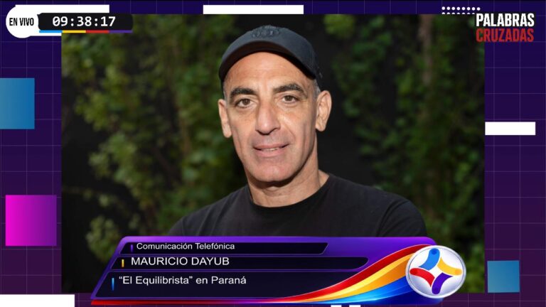 Mauricio Dayub despide "El Equilibrista" en Paraná: "Cuando te ocurre lo que ni te imaginaste, vas más allá de la felicidad"